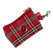 Porta-bolsas Mini Escoces Rojo para perros de caninetto barcelona