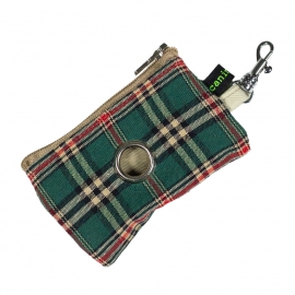 Porta-bolsas Mini Escoces Verde