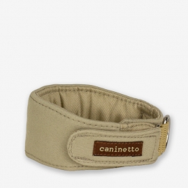 Collar Acolchado para Galgos Beige Caninetto
