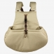 Bolso marsupial para perro beige