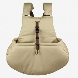 Bolso marsupial para perro beige