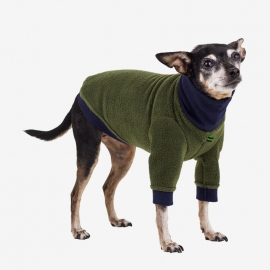 Sudadera Polar Verde con mangas